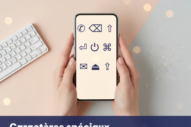 Caractères spéciaux sur téléphone Android et iPhone