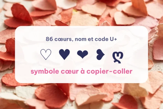 Symbole Cœur ♥ ❤ ♡ à Copier-Coller | JoliPolice