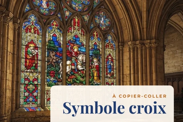 Symbole croix ✝ ✚ ✖ à copier-coller